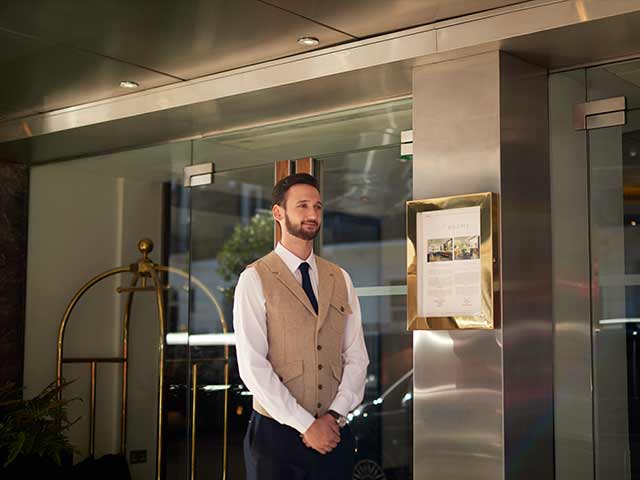 Door Person In West End Central London W1 The Marylebone